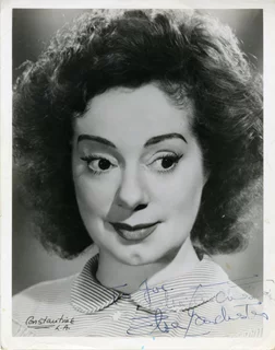 Elsa Lanchester autograph