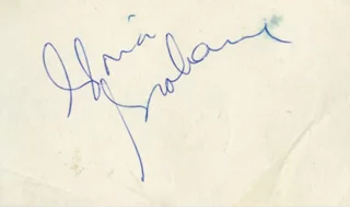 Gloria Grahame autograph