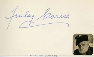 Finlay Currie autograph