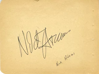 Nick Adams autograph