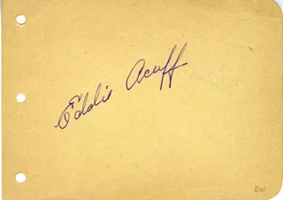 Eddie Acuff autograph