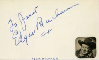 Edgar Buchanan autograph