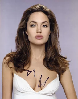 Angelina Jolie autograph