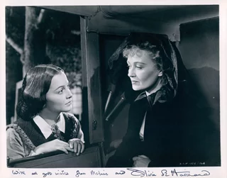 Olivia DeHavilland autograph