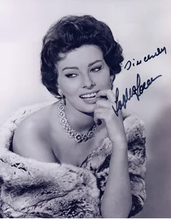 Sophia Loren autograph