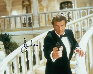 Roger Moore autograph