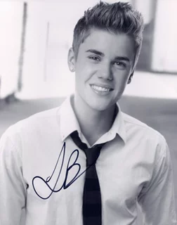 Justin Bieber autograph