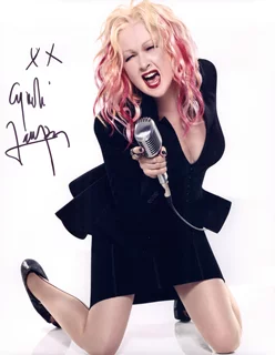 Cyndi Lauper autograph
