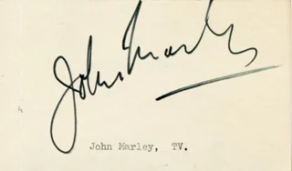 John Marley autograph