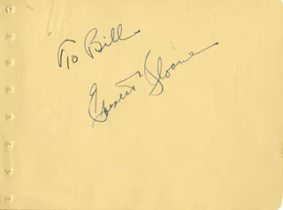Everett Sloane autograph