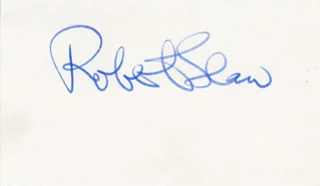 Robert Shaw autograph