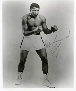 Muhammad Ali autograph