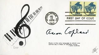 Aaron Copland autograph