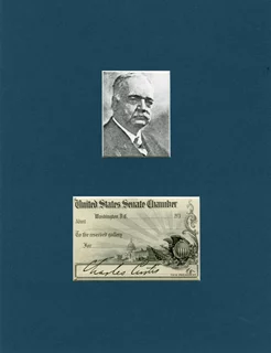 Charles Curtis autograph