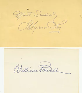 The Thin Man autograph