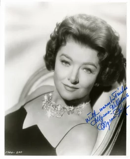 Myrna Loy autograph