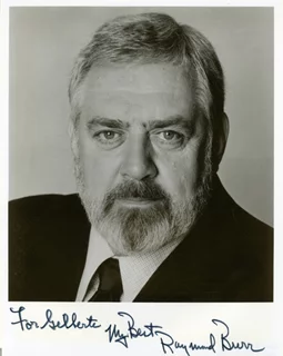 Raymond Burr autograph