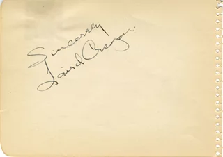 Laird Cregar autograph