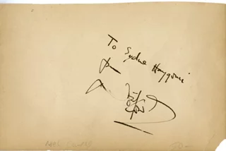 Noel Coward autograph