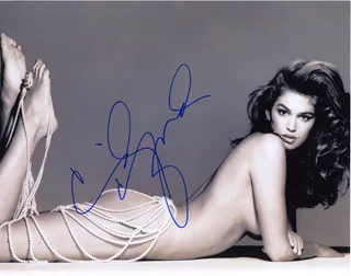 Cindy Crawford autograph