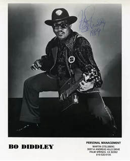 Bo Diddley autograph