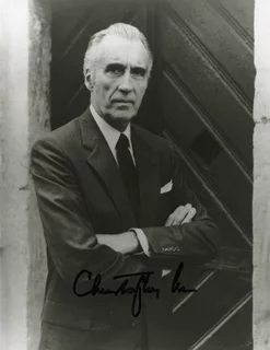 Christopher Lee autograph
