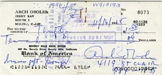 Arch Oboler autograph