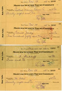 Rudy Vallee autograph