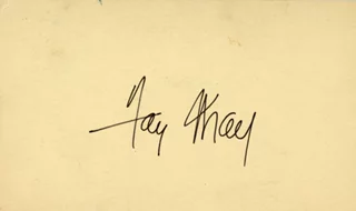 Fay Wray autograph