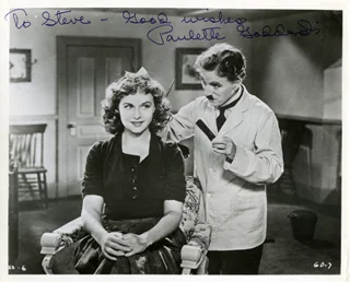 Paulette Goddard autograph