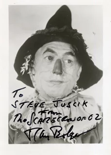 Ray Bolger autograph