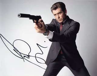 Pierce Brosnan autograph