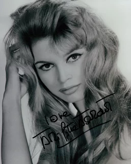 Brigitte Bardot autograph
