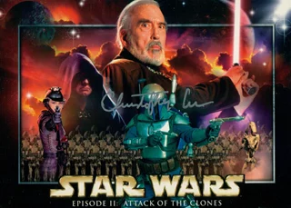 Christopher Lee autograph