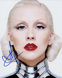 Christina Aguilera autograph