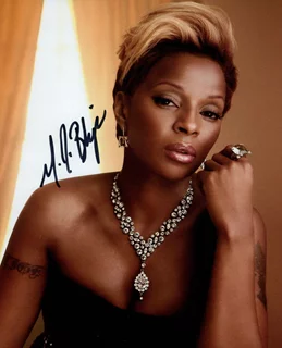 Mary J. Blige autograph