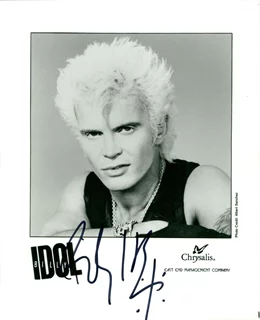 Billy Idol autograph