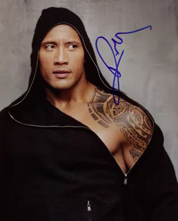 The Rock autograph