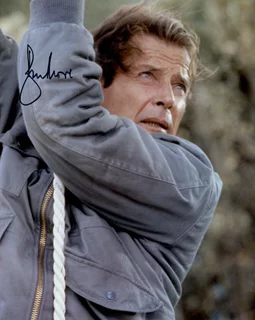 Roger Moore autograph