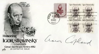 Aaron Copland autograph