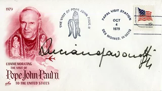 Luciano Pavarotti autograph