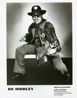 Bo Diddley autograph