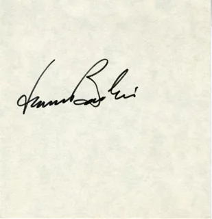Leonard Bernstein autograph