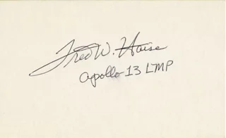 Fred Haise autograph