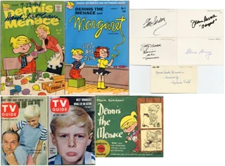 Dennis The Menace Collection autograph