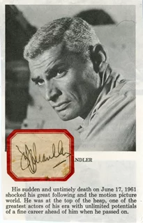 Jeff Chandler autograph