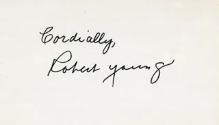 Robert Young autograph