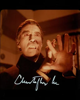 Christopher Lee autograph