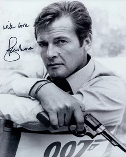 Roger Moore autograph