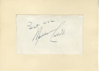 Madeleine Carroll autograph